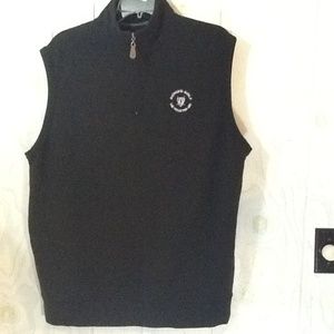 Oxford Golf Black Vest Sz Large